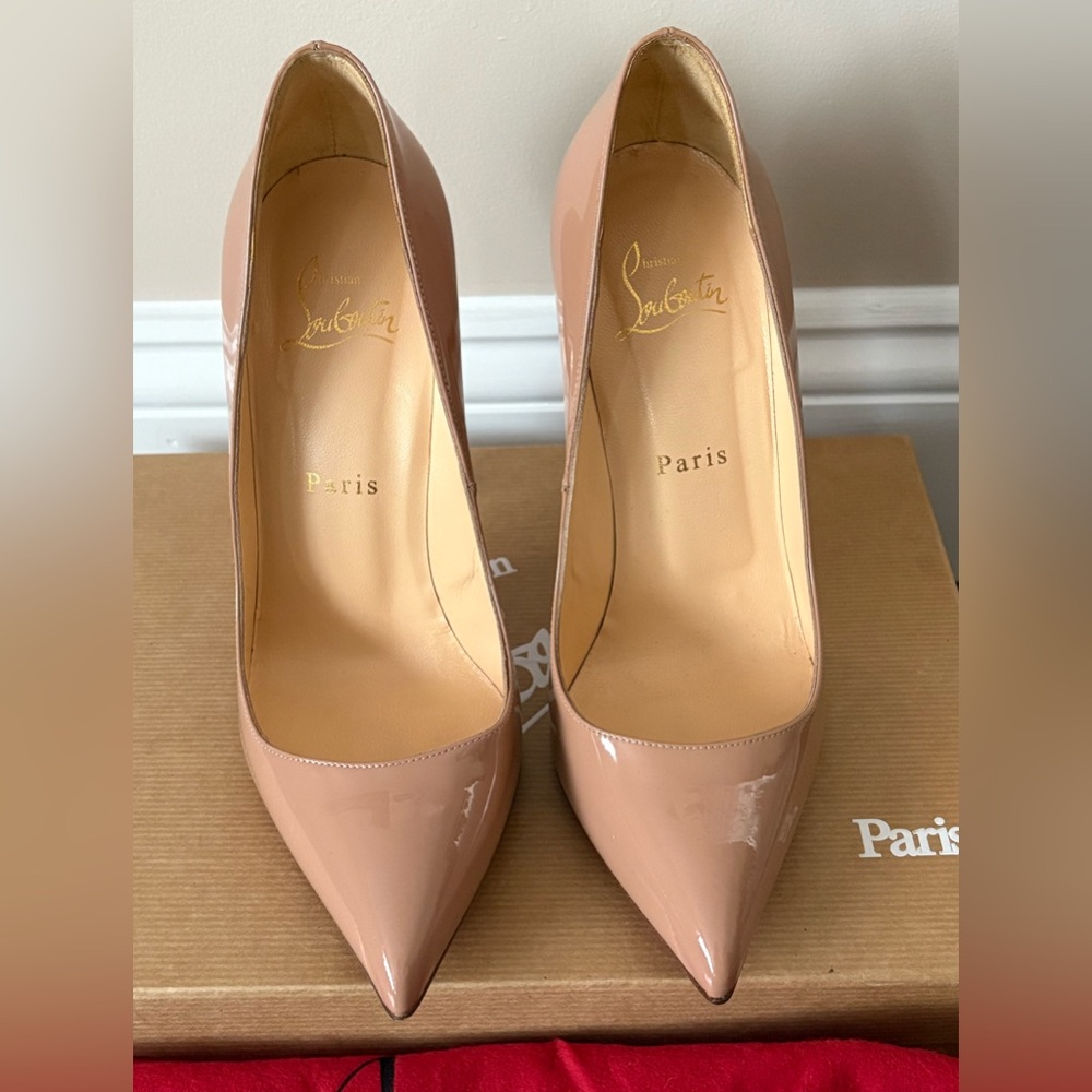 Authentic Christian Louboutin Nude Pumps - Picture 3 of 8